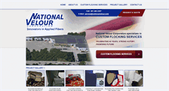 Desktop Screenshot of nationalvelour.com